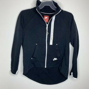 Nike Womens L Black/White Full Zip Jacket Coat